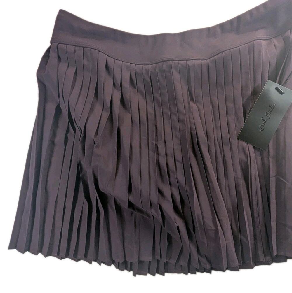 Bad Birdie Women's Size Large Double Down Golf/Tennis Skort Jammy Purple Pleated